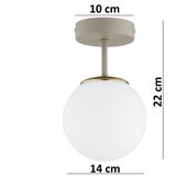 Brilagi plafonski luster 1xE27/60W/230V bež/zlatni | Eponuda.com