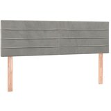Maison Chic Posteljno vzglavje - Vzglavna omarica 2 kosa svetlo sivo 72x5x78/88 cm žamet, (22078054) | Shoptok.si