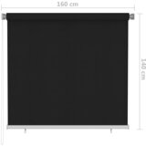  Vanjska roleta za zamračivanje 160 x 140 cm crna | shoptok.hr