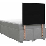  Boxspring krevet s madracem Svjetlosiva 120 x 190 cm Tkanina | shoptok.hr