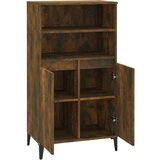  Visoka komoda dimljenog hrasta 60x36x110 cm konstruiranog drva | shoptok.hr