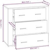  Komoda sivog hrasta sonome 80x33x70 cm od konstruiranog drva | shoptok.hr