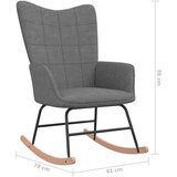  Gugalni stol s stolčkom temno sivo blago, (20804241) | Shoptok.si