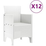  Vrtni set za objed 13 pcs Bijelo Poli ratan | shoptok.hr
