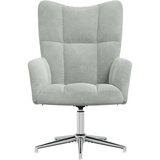  Stol za sproščanje svetlo siv žamet, (20957402) | Shoptok.si