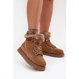 Big Star Suede Snow Boots Women's Platform With Fur Cene