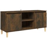 TV ormarić s drvenim nogama dimljeni hrast 103,5 x 35 x 50 cm | shoptok.hr