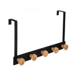 5five FIVE vješalica 4 kukice 33,3x8,2x20cm CRNA | Eponuda.ba