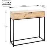 MID.YOU KONZOLNA MIZICA, črna, barve hrasta | Shoptok.si
