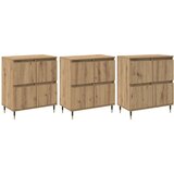  Komode 3 pcs hrast artisan 180 x 35 x 70 cm Konstruirano drvo | shoptok.hr
