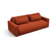Cosmopolitan Design Opečnato oranžna žametna raztegljiva sedežna garnitura s prostorom za shranjevanje 238 cm Belfast – | Shoptok.si