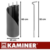 Kaminer Loft set pribora za kamin sa stalkom, 4 dijela | shoptok.hr