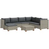 8 8 kom. Ratan set za opuštanje s jastučićima GENDT Kubu siva | shoptok.hr