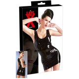 Latex - mini haljina bez rukava (crna) | shoptok.hr