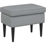  Fotelja s footstoolom 2 kom. Svjetlosiva Tkanina | shoptok.hr