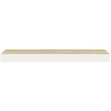  Plutajuće zidne police 2 kom hrast i bijele 80x23,5x3,8 cm MDF | shoptok.hr