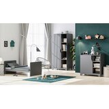 Modern Living otroška garderobna omara leaf, grafit, hrast | Shoptok.si