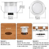 FVTLED 31 mm WiFi RGB Vgradne Talne LED Svetilke – Set 10 kos | Shoptok.si