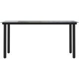  7-dijelni vrtni blagovaonski set s jastucima poliratan i staklo Smeđa 160 x 80 x 74 cm | shoptok.hr