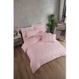 Mijolnir Rožnata posteljnina za zakonsko posteljo iz damasta 200x200 cm Kareli – Cene