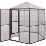 vidaXL rastlinjak iz aluminija 240x211x232 cm Cene
