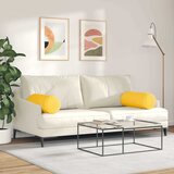  Valjkasti jastučići 2 pcs Svijetlo žuta Ø 25 x 70 cm | shoptok.hr