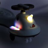 LED guralica za djecu s ručkom s svjetlećim rogom, svijetlo zelena | shoptok.hr