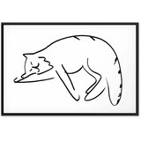  Slika - Cat\'s Dreams (1 Part) Vertical 60x40 U crnom drvenom okviru | shoptok.hr