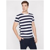Koton Men's Navy Blue Crew Neck Short Sleeve T-Shirt | Shoptok.si