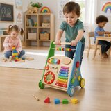 Ginger Home Dečija drvena hodalica sa aktivnostima, ksilofonom i dirkama ( W08J001-2 ) | Eponuda.com