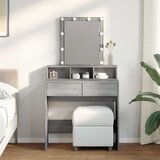  Toaletni stolić s LED svjetlima boja hrasta 80 x 41 x 144,5 cm | shoptok.hr