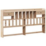 vidaXL Krevet s regalom za knjige bez madraca 180x200 cm od borovine | shoptok.hr
