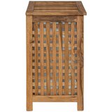  Košarica za rublje Prirodna 50 x 35 x 60 cm Čvrsto teak drvo | Shoptok.si