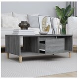  Klubska mizica siva sonoma 90x50x36,5 cm inženirski les | Shoptok.si