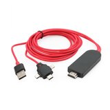  Kabl HDMI na USB Tip C lightning micro USB, 1.5m Cene