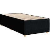 vidaXL Box spring postelja z vzmetnico črna 90x200 cm blago | Shoptok.si