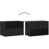  ormarić crni 60x31x39,5 cm konstruirano drvo i metal | shoptok.hr