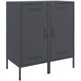  The Living Store Komoda 2 kosa antracit 36x39x79 cm hladno valjano jeklo - Komoda, (21495638) | Shoptok.si