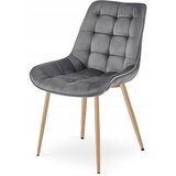  BERA stolica - tamno sivi baršun / noge od hrasta x 3 | shoptok.hr