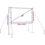  Projekcijsko platno sa stalcima 100 inča 16:9 | Eponuda.com