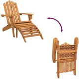  Vrtna stolica Adirondack s osloncem za noge od bagremovog drva | shoptok.hr