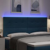  LED glava kreveta s LED trakama Plava 200 cm Baršun | Eponuda.com