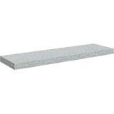  Plutajuća zidna polica siva boja betona 80 x 23,5 x 3,8 cm MDF | shoptok.hr