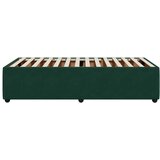  Okvir za krevet bez madraca tamnozeleni 90x200 cm baršunasti | shoptok.hr