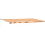 vidaXL ručno uvlačna tenda Narančasta i žuta 600x300 cm | shoptok.hr