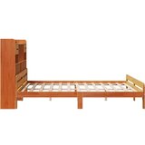  Knjižna postelja brez vzmetnice vošč. rjava 180x200 cm borovina, (21611756) | Shoptok.si