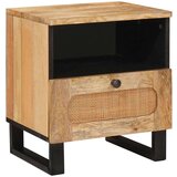  Noćni ormar 2 pcs Prirodna 40 x 33 x 46 cm Čvrsto drvo manga | shoptok.hr