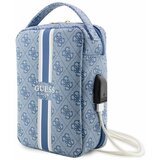 Guess TORBA S POTISKANIMI ČRTAMI 4G MODRA PREVLEKA ZA ROKE NA RAMU, (21833833) | Shoptok.si
