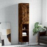 vidaXL Visoka komoda dimljeni hrast 34 5x34x180cm konstruiranog drva | shoptok.hr