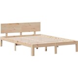  Krevet s regalom za knjige bez madraca 150 x 200 cm od borovine | shoptok.hr